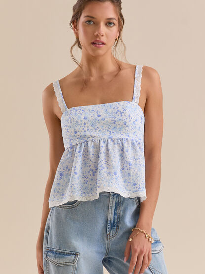 Idra Floral Babydoll Top - TULLABEE