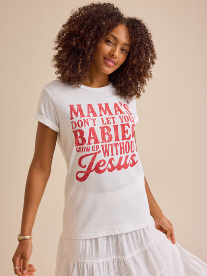Mamas Babies with Jesus Tee - TULLABEE