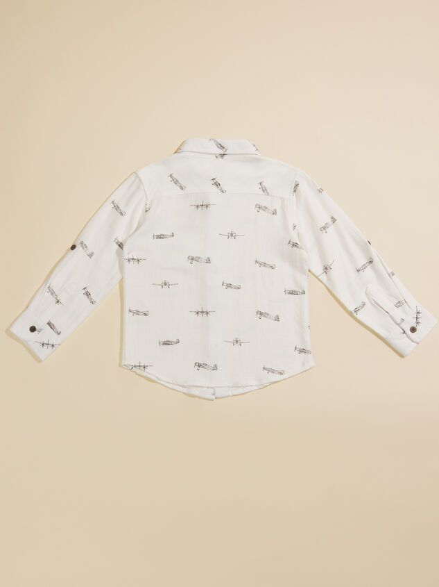 Michael Airplane Toddler Button-Down by Me + Henry Detail 2 - TULLABEE
