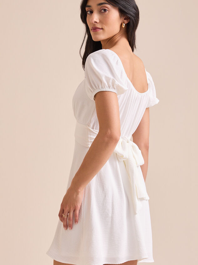 Elsie Puff Sleeve Dress Detail 6 - TULLABEE