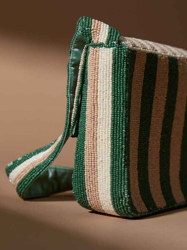 Jordan Striped Beaded Purse Detail 3 - TULLABEE