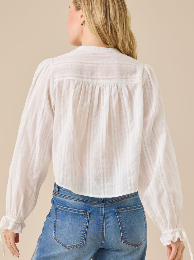 Paizley Lace Blouse Detail 5 - TULLABEE
