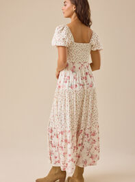 Solana Floral Maxi Dress Detail 4 - TULLABEE