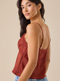Terra Satin Lace Top Detail 4 - TULLABEE