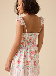 Lexi Floral Mini Dress Detail 5 - TULLABEE