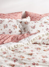 Rosie Cotton Single Sham Detail 2 - TULLABEE