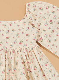 Zoey Floral Mini Dress Detail 3 - TULLABEE