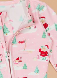 Santa's Little Caddy Ruffle Footie Detail 2 - TULLABEE