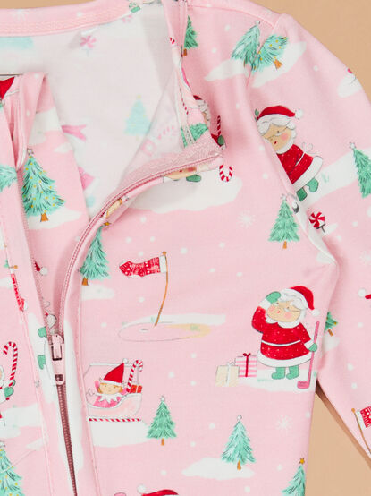 Santa's Little Caddy Ruffle Footie - TULLABEE