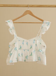 Maddy Floral Crop Detail 3 - TULLABEE