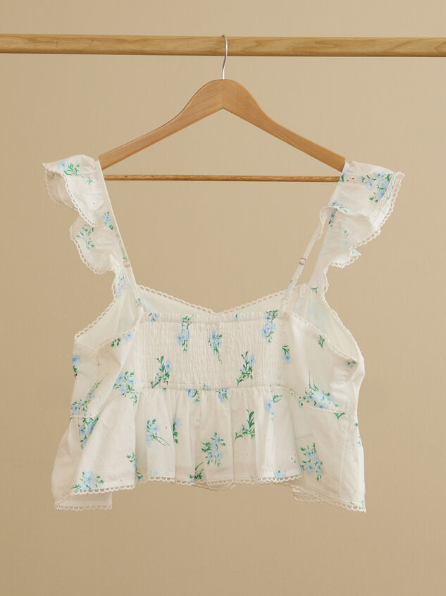Maddy Floral Crop Detail 3 - TULLABEE