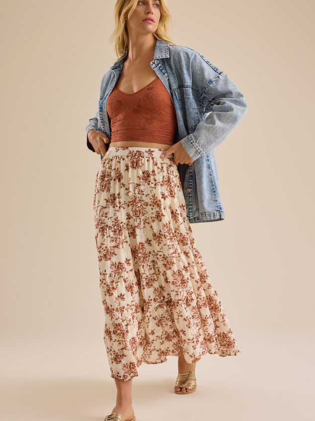 Daphne Floral Maxi Skirt - TULLABEE