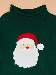 Santa Rollneck Sweater by Mudpie Detail 2 - TULLABEE
