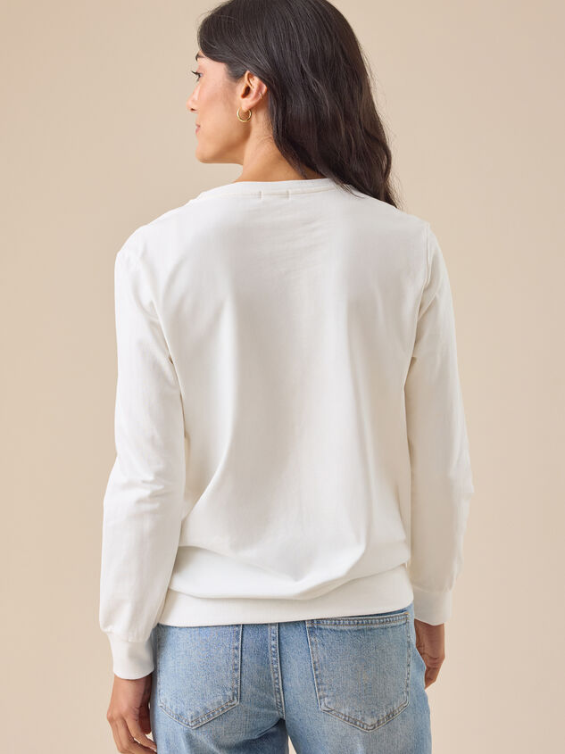 Mama Bow Sweatshirt Detail 4 - TULLABEE