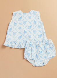 Avani Floral Top and Bloomer Set Detail 2 - TULLABEE