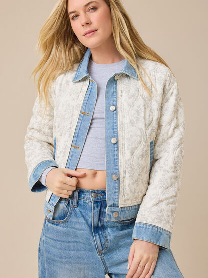 Katy Floral Quilted Jacket - TULLABEE