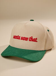 Santa Saw That Corduroy Trucker Hat - TULLABEE