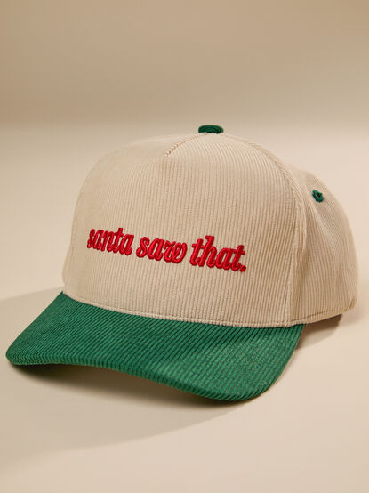 Santa Saw That Corduroy Trucker Hat - TULLABEE