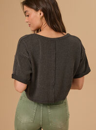 Alessia Ribbed Top Detail 4 - TULLABEE