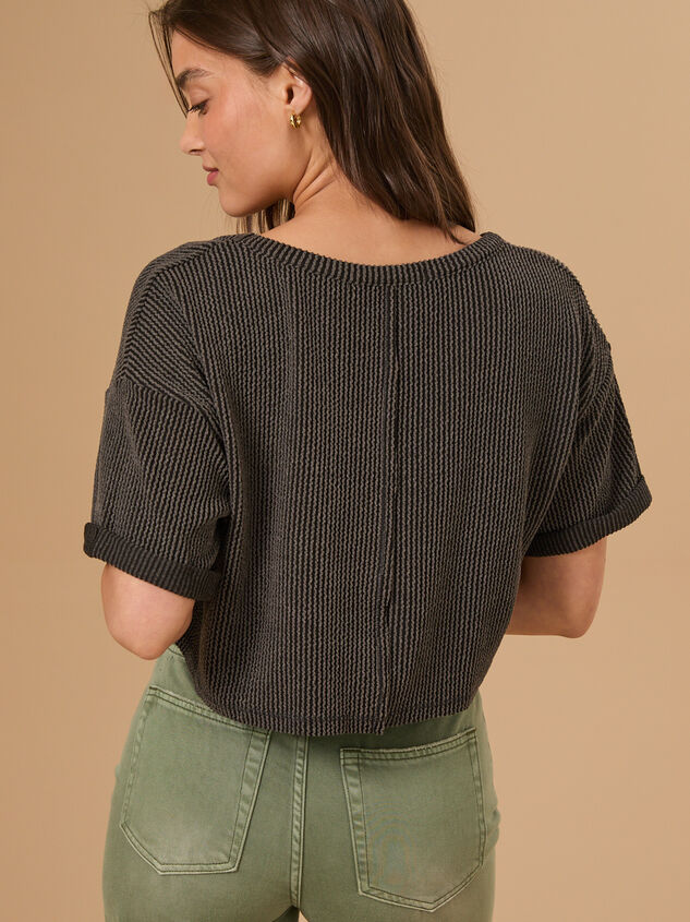 Alessia Ribbed Top Detail 4 - TULLABEE