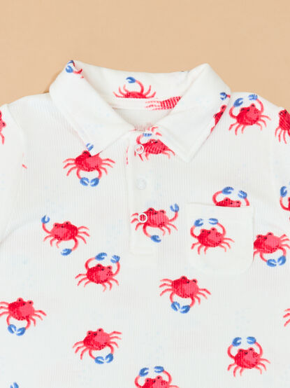 Crabby Cuties Boys Polo Set - TULLABEE