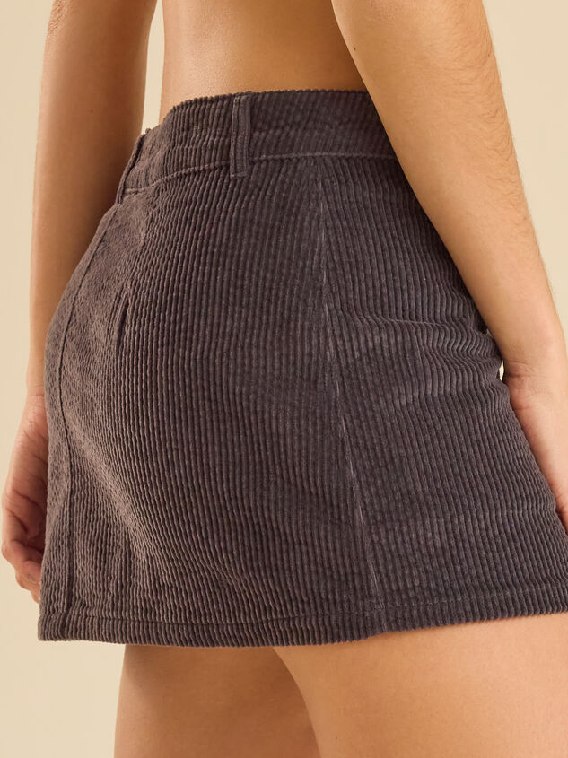 Coralie Corduroy Mini Skort Detail 3 - TULLABEE