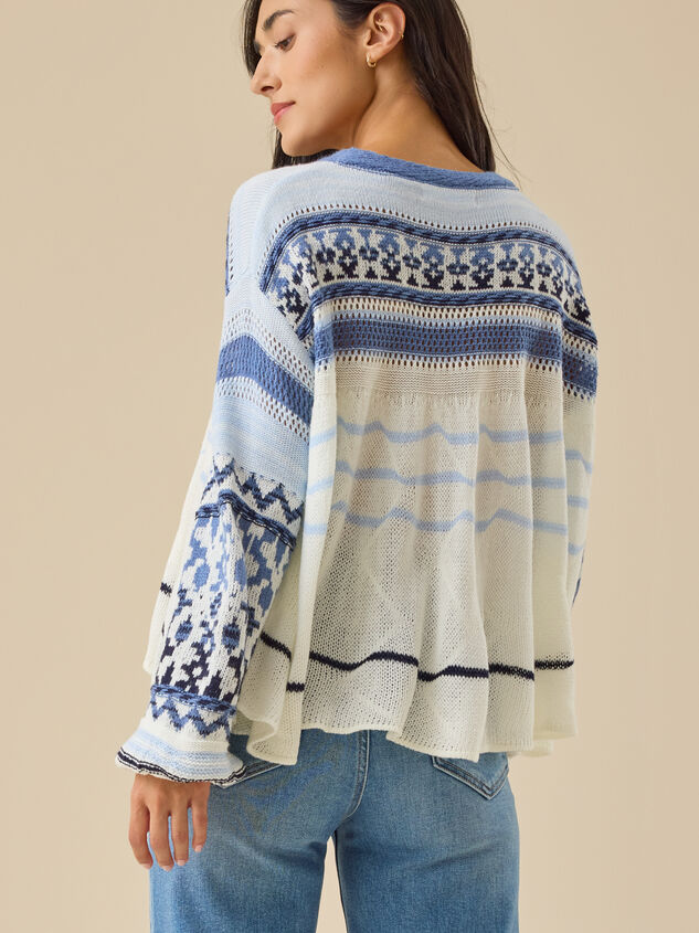 Belle Boho Babydoll Sweater Detail 4 - TULLABEE