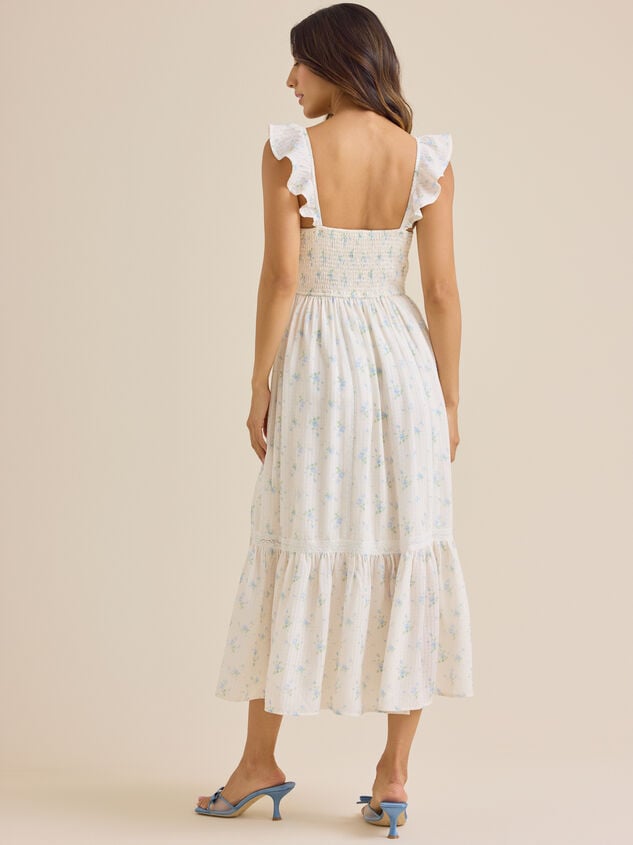 Emma Floral Mama Dress Detail 4 - TULLABEE