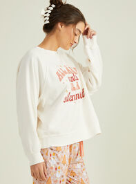 Silent Night Mama Graphic Sweatshirt Detail 4 - TULLABEE