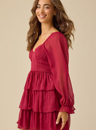 Isa Tiered Mini Dress Detail 4 - TULLABEE