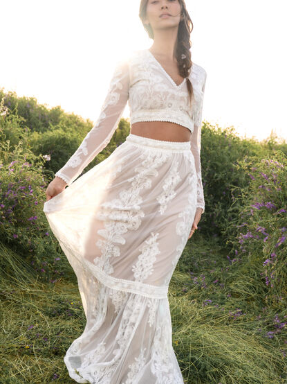 Arissa Embroidered Maxi Skirt - TULLABEE