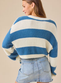 Juju Striped Sweater Detail 4 - TULLABEE