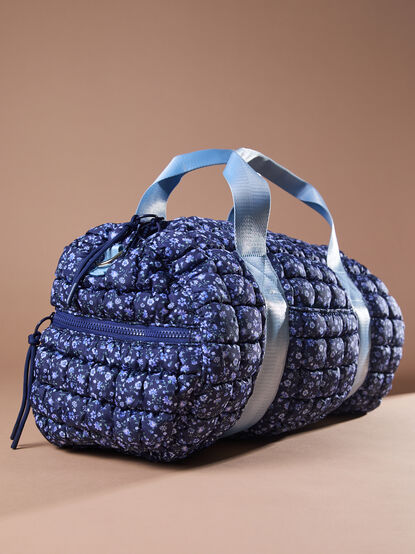 Cozy Voyage Floral Duffle Bag - TULLABEE