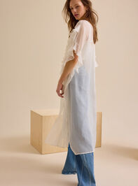 Ariah Ruffle Button Up Kimono Detail 3 - TULLABEE