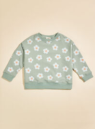 Myra Floral Sweatshirt Detail 2 - TULLABEE