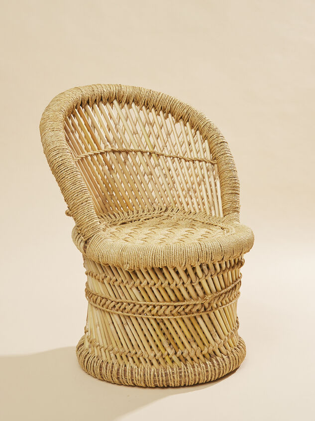 Woven Bamboo and Rope Chair - TULLABEE