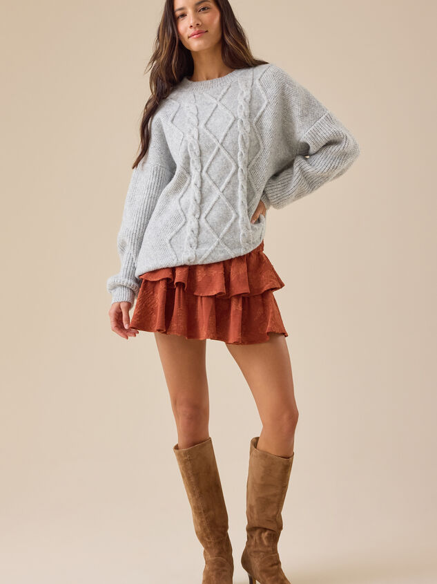 Halia Cable-Knit Sweater Detail 2 - TULLABEE
