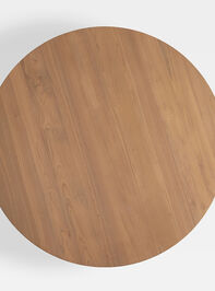 Rose Wood Round Dining Table Detail 4 - TULLABEE