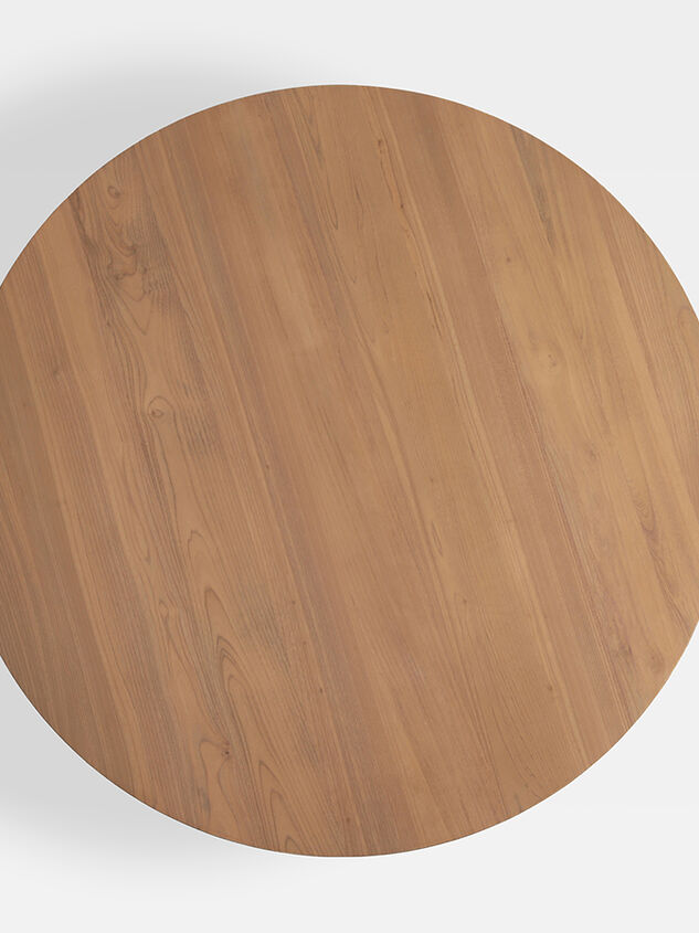 Rose Wood Round Dining Table Detail 4 - TULLABEE