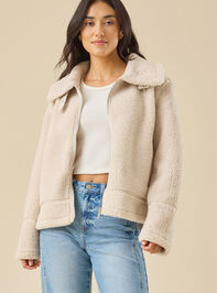Brianna Sherpa Moto Jacket - TULLABEE