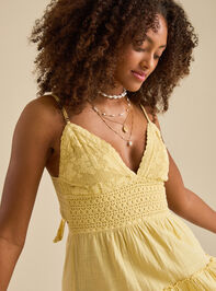 Liam Crochet Mini Dress Detail 3 - TULLABEE