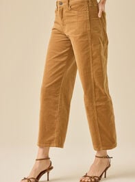 Jordyn Corduroy Barrel Pant Detail 4 - TULLABEE