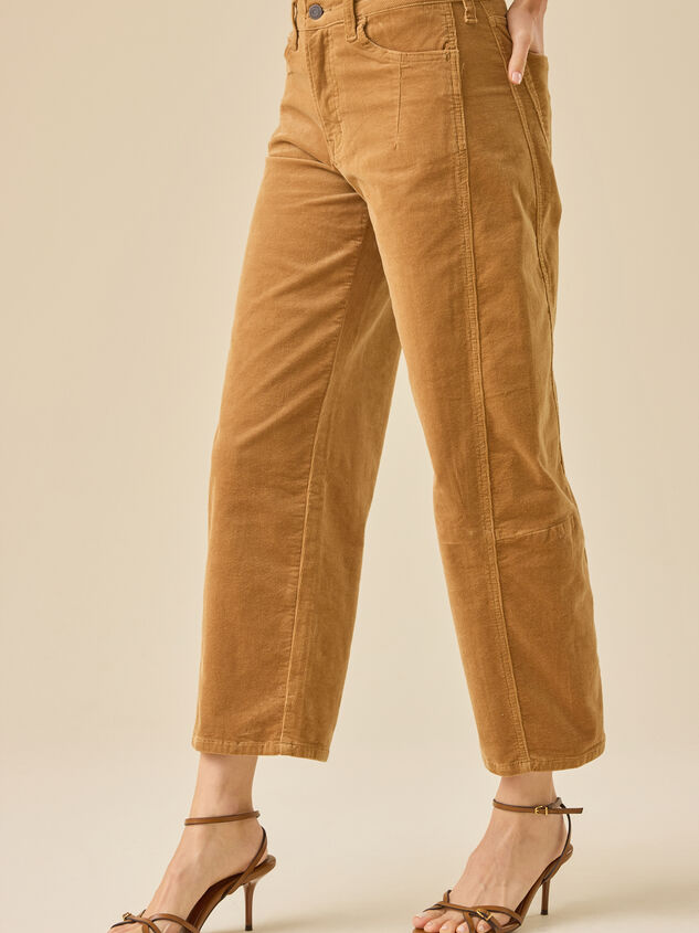 Jordyn Corduroy Barrel Pant Detail 4 - TULLABEE