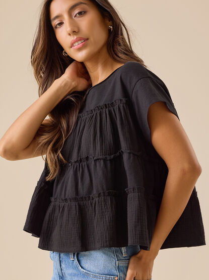 Rebecca Tiered Babydoll Top - TULLABEE