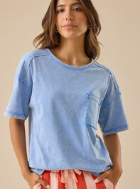 Cammie Pocket Tee Detail 3 - TULLABEE