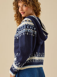 Addie Fair Isle Cardigan Detail 5 - TULLABEE
