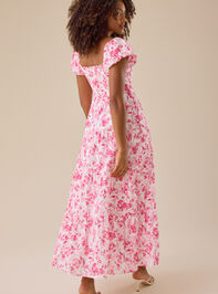 Adeline Floral Maxi Dress Detail 4 - TULLABEE
