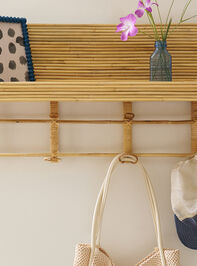 Brennan Rattan Wall Shelf Detail 2 - TULLABEE
