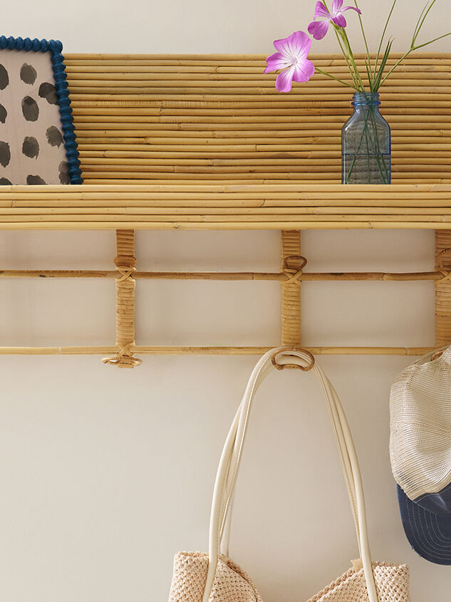 Brennan Rattan Wall Shelf Detail 2 - TULLABEE