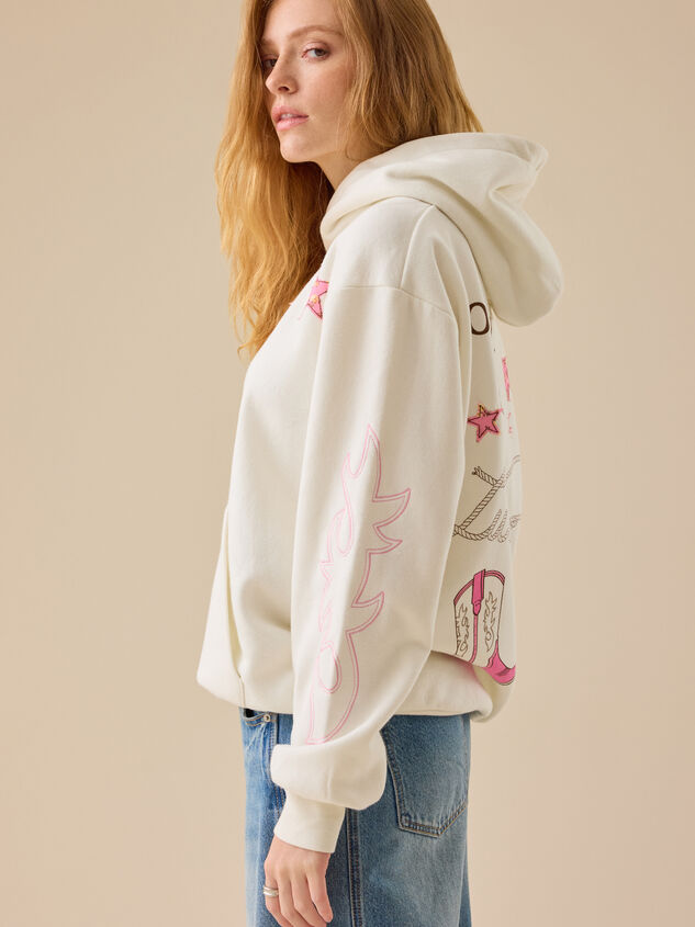 Count Your Lucky Stars Graphic Hoodie Detail 6 - TULLABEE
